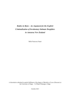 Bodies in bytes - An argument for the explicit criminalisation of involuntary intimate deepfakes in Aotearoa New Zealand