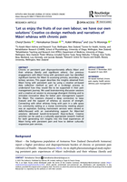 'Let us enjoy the fruits of our own labour, we have our own solutions': Creative co-design methods and narratives of Māori whānau with chronic pain