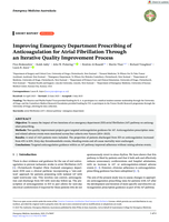 Improving Emergency Department Prescribing of Anticoagulation for Atrial Fibrillation Through an&nbsp;Iterative&nbsp;Quality Improvement Process