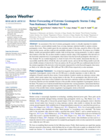Better Forecasting of Extreme Geomagnetic Storms Using Non-Stationary Statistical Models