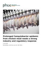 Prolonged Campylobacter epidemic from chicken meat needs a strong industry and regulatory response
