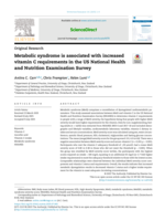 Metabolic syndrome is associated with increased vitamin C requirements in the US National Health and Nutrition Examination Survey