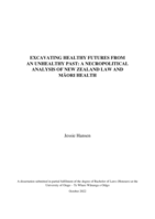 Excavating healthy futures from an unhealthy past: a necropolitical analysis of New Zealand law and Māori health