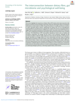 The interconnection between dietary fibre, gut microbiome and psychological well-being