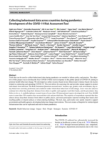 Collecting behavioural data across countries during pandemics: Development of the COVID-19 Risk Assessment Tool
