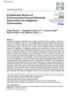 A Systematic Review of Communication-Focused Dementia Interventions for Indigenous Communities