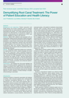 Demystifying Root Canal Treatment: The Power of Patient Education and Health Literacy