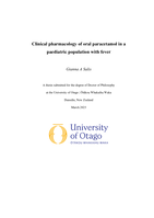 Clinical pharmacology of oral paracetamol in a paediatric population with fever