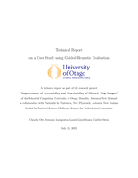 Technical Report on a User Study using Guided Heuristic Evaluation