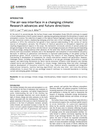 The air-sea interface in a changing climate: Research advances and future directions