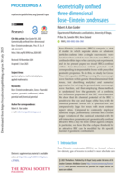 Geometrically confined three-dimensional Bose-Einstein condensates
