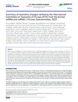 Summary of taxonomy changes ratified by the International Committee on Taxonomy of Viruses (ICTV) from the Animal dsRNA and ssRNA(-) Viruses Subcommittee, 2025