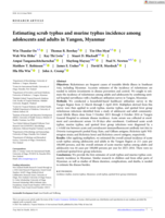 Estimating scrub typhus and murine typhus incidence among adolescents and adults in Yangon, Myanmar