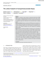 The carbon footprint of transperineal prostate biopsy