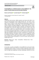 Sustainability as a relational value in early childhood - the power of nature play, joy and local place identity