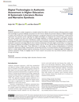 Digital Technologies in Authentic Assessment in Higher Education: A Systematic Literature Review and Narrative Synthesis