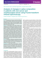 Analysis of changes in saliva composition in patients with oral cancer and oropharyngeal cancer using Fourier-transform infrared spectroscopy