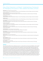 "Easy when everyone is on board": Implementing a framework for managing concussions in New Zealand secondary schools