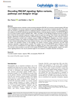 Decoding PACAP signaling: Splice variants, pathways and designer drugs