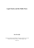 Legal charity and the public purse