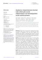 Jawbone mesenchymal stromal cells attenuate acute inflammation via hematopoietic niche reinforcement