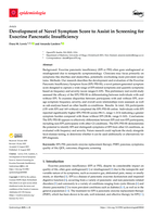 Development of Novel Symptom Score to Assist in Screening for Exocrine Pancreatic Insufficiency