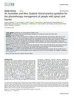 An Australian and New Zealand clinical practice guideline for the physiotherapy management of people with spinal cord injuries