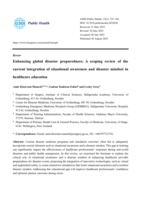 Enhancing global disaster preparedness: A scoping review of the current integration of situational awareness and disaster mindset in healthcare education