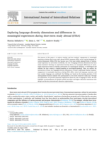 Exploring language diversity dimensions and differences in meaningful experiences during short-term study abroad (STSA)