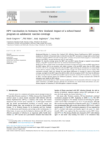HPV vaccination in Aotearoa New Zealand: Impact of a school-based program on adolescent vaccine coverage