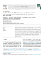 Prevalence of human T-cell lymphotropic virus type 1 or 2 among blood donors screened at the New Zealand Blood Service: An observational study, 2001–2024