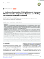 A Qualitative Examination of Job Satisfaction in Emergency Medicine From the Perspective of Physicians Also Working in Prehospital and Retrieval Medicine