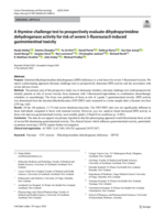 A thymine-challenge test to prospectively evaluate dihydropyrimidine dehydrogenase activity for risk of severe 5-fluorouracil-induced gastrointestinal toxicity