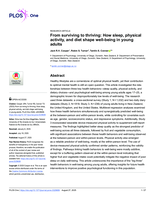 From surviving to thriving: How sleep, physical activity, and diet shape well-being in young adults