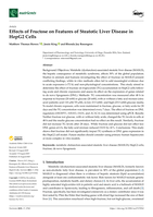 Effects of Fructose on Features of Steatotic Liver Disease in HepG2 Cells