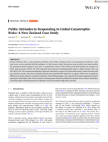 Public Attitudes to Responding to Global Catastrophic Risks: A New Zealand Case Study