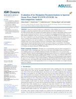 Evaluation of Ice Dissipation Parameterizations in Spectral Ocean Wave Model WAVEWATCH III: An Intercomparison Analysis