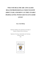 What do healthcare and allied health professionals need to know about FASD, and how can they enable people living with FASD to live good lives?