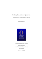 Scaling Dynamics of Quantum Turbulence from a Box Trap