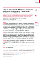 Safety and immunogenicity of the invasive non-typhoidal Salmonella (iNTS)-GMMA vaccine: a first-in-human, randomised, dose escalation trial