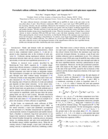Ferrodark soliton collisions: breather formation, pair reproduction and spin-mass separation