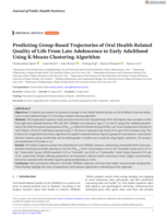 Predicting Group-Based Trajectories of Oral Health-Related Quality of Life From Late Adolescence to Early Adulthood Using K-Means Clustering Algorithm