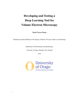 Developing and Testing a Deep Learning Tool for Volume Electron Microscopy