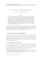 A note on the logic of Turing's halting paradox