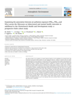 Examining the association between air pollution exposure (PM₁₀, PM₂.₅ and NO₂) across the lifecourse on behavioural and mental health outcomes in adulthood in the Christchurch Health and Development study: a prospective birth cohort study