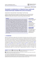 Asymptotic considerations in a Bayesian linear model with nonparametrically modelled time series innovations