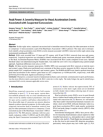 Peak Power: A Severity Measure for Head Acceleration Events Associated with Suspected Concussions
