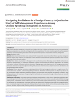Navigating Prediabetes in a Foreign Country: A Qualitative Study of Self-Management Experiences Among Chinese-Speaking Immigrants in Australia