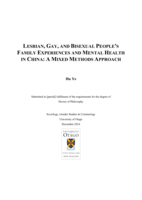 Lesbian, gay, and bisexual people's family experiences and mental health in China: a mixed methods approach