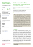 Abiotic environmental conditions determine phage resistance outcomes in a salt-marsh bacterium